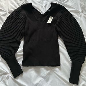 EXPRESS Black Puffy Arms Sweater NWT - Small